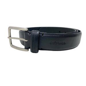 Columbia Sportswear Company Black Solid Logo Outdoor Workwear Career Belt Sz 48‎